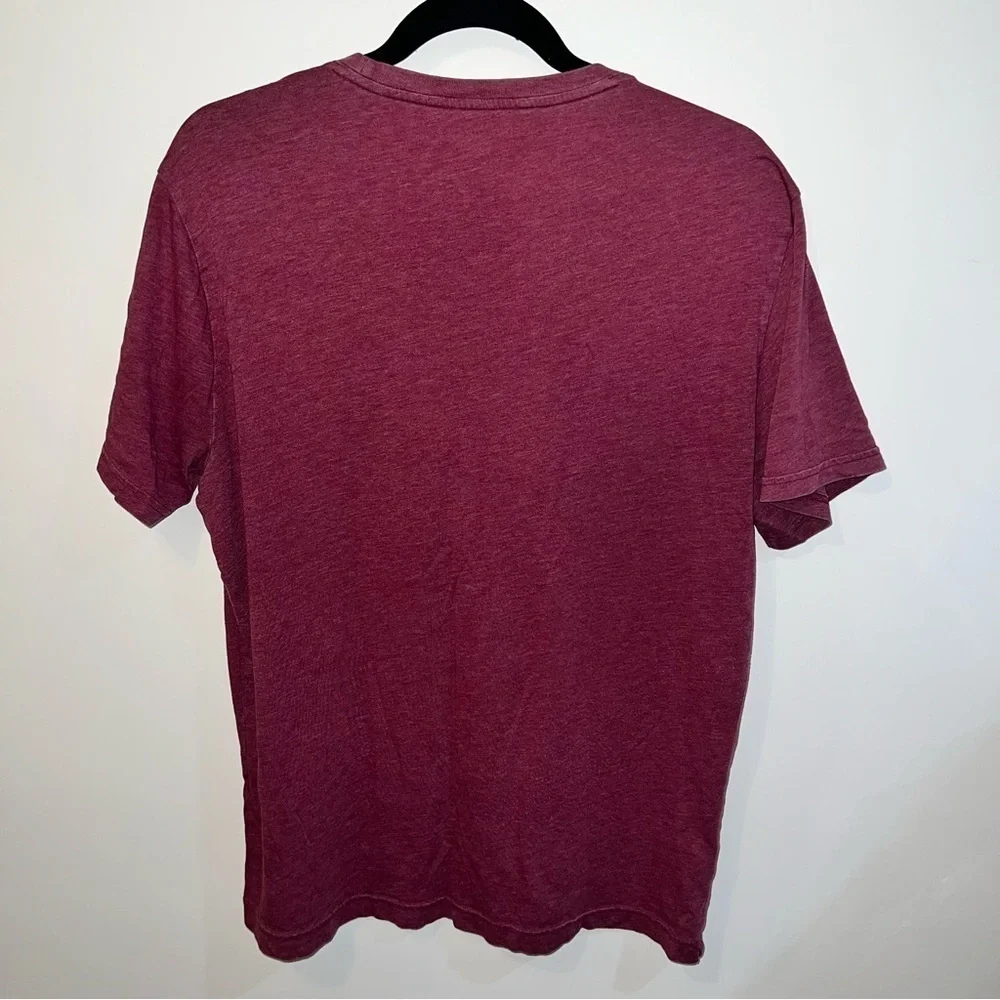 Banana Republic Bicycle Graphic Tee Shirt | Maroon | M